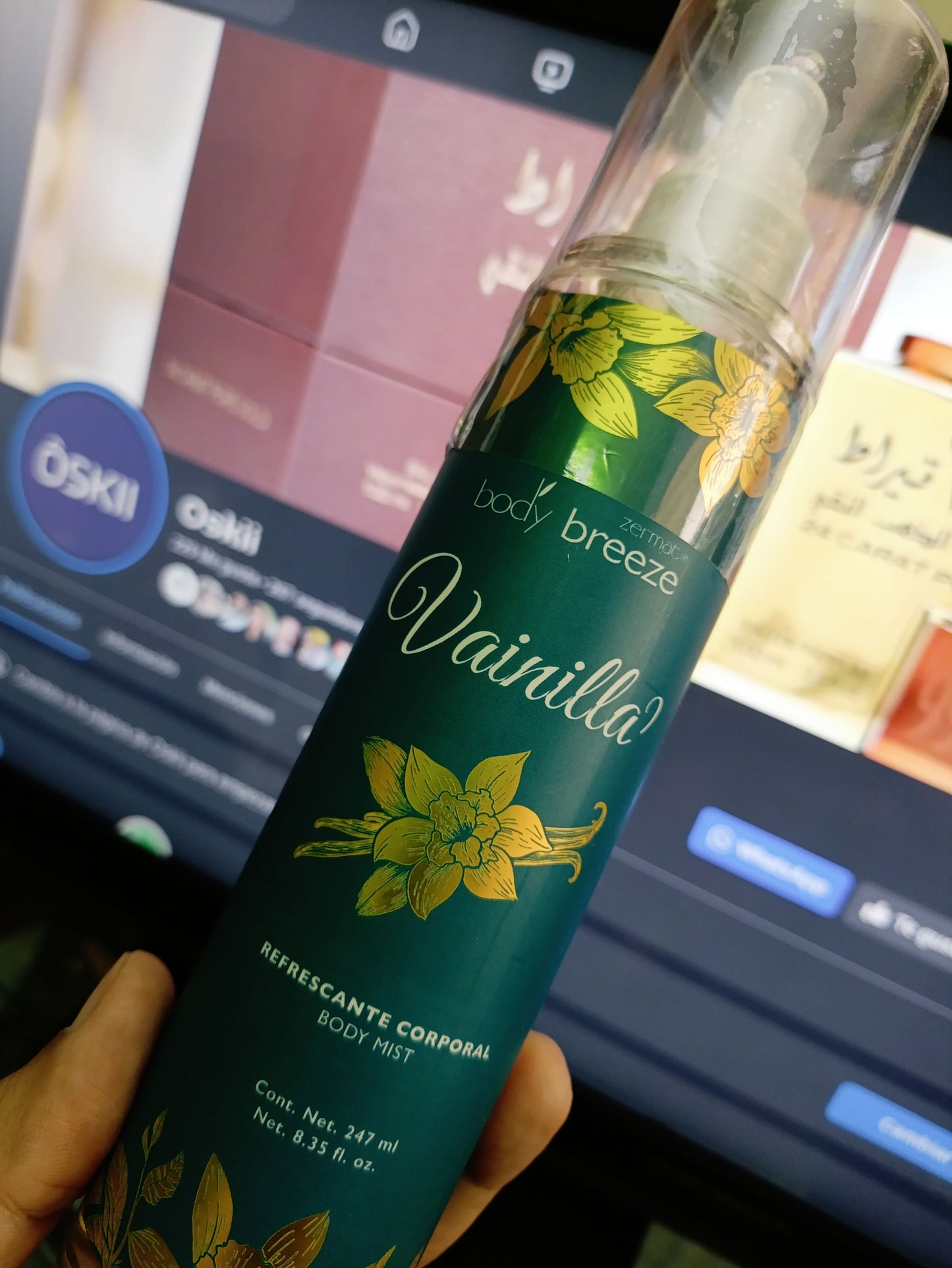 Vainilla Body Breeze refrescante corporal Body Mist