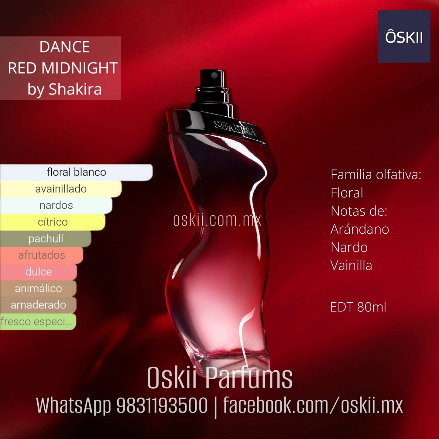 Dance Red Midnight by Shakira Eau de Parfum