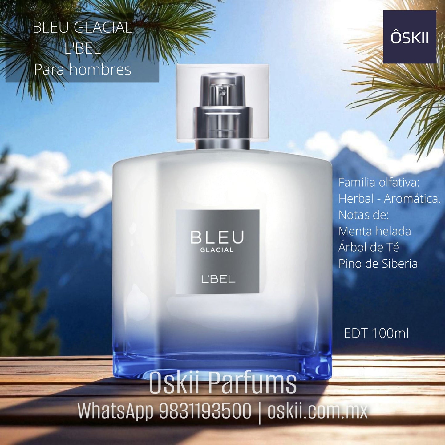 L'Bel Bleu Glacial para hombres
