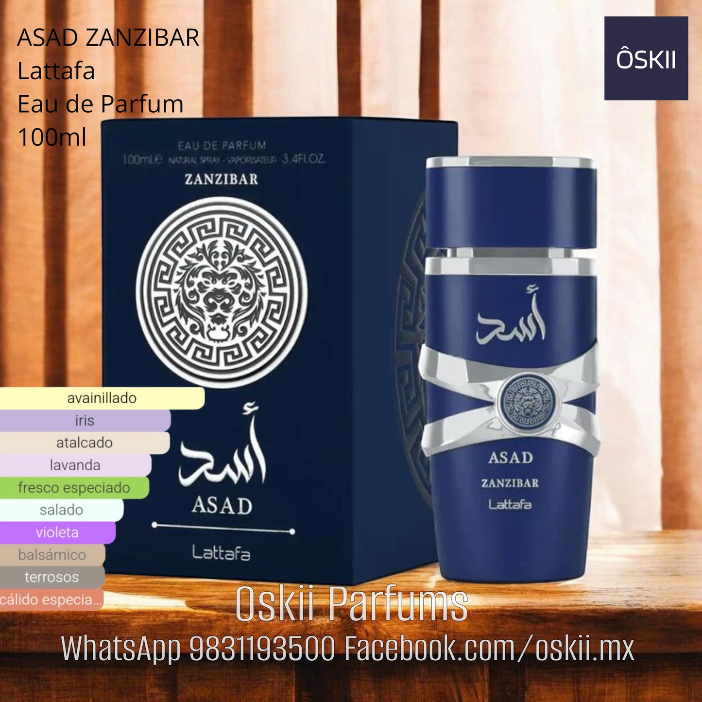 Lattafa Asad Zanzibar EDP para hombres