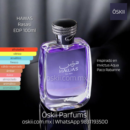 Rasasi Hawas EDP para hombres